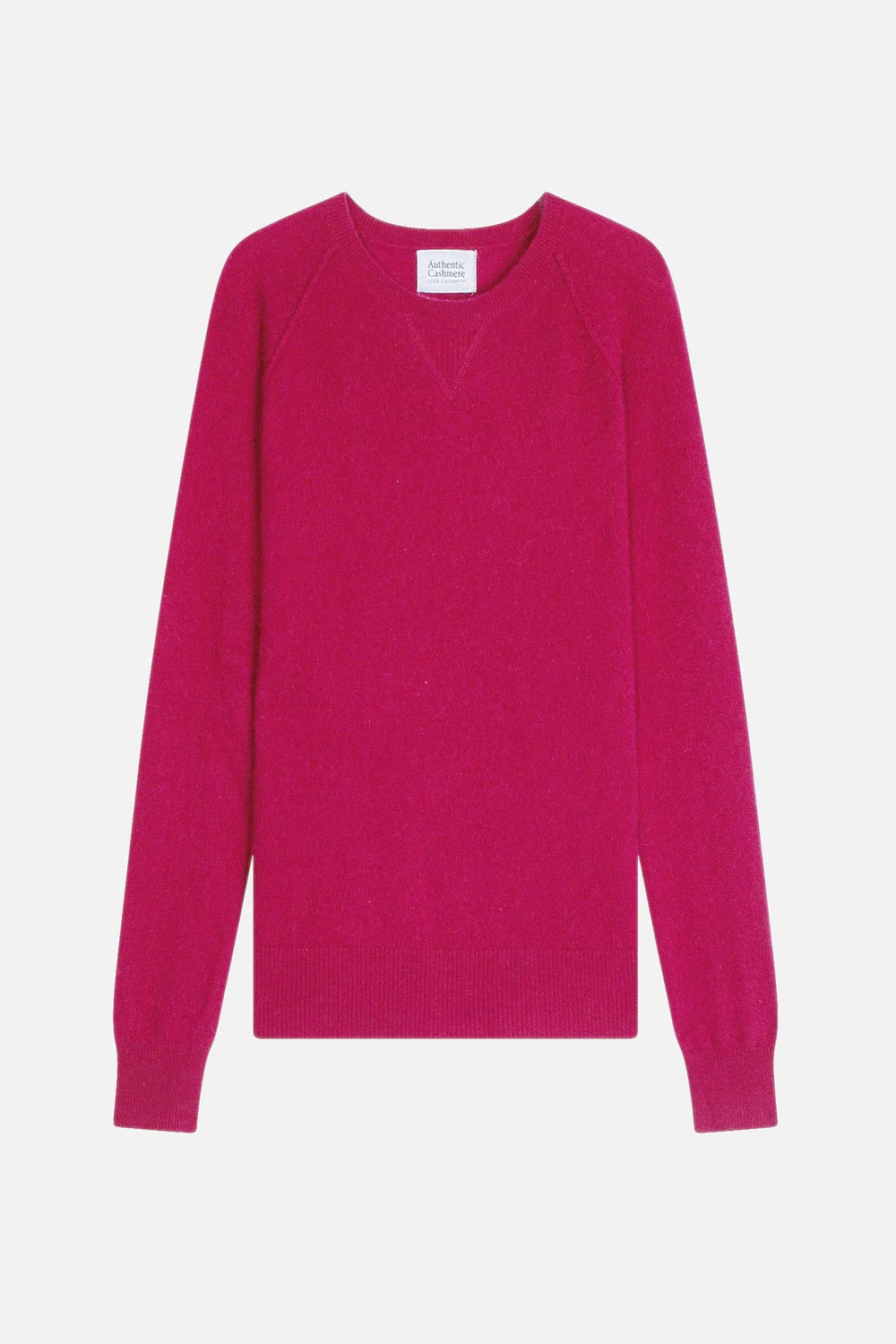 ETRET round-neck sweater fuchsia 100% cashmere