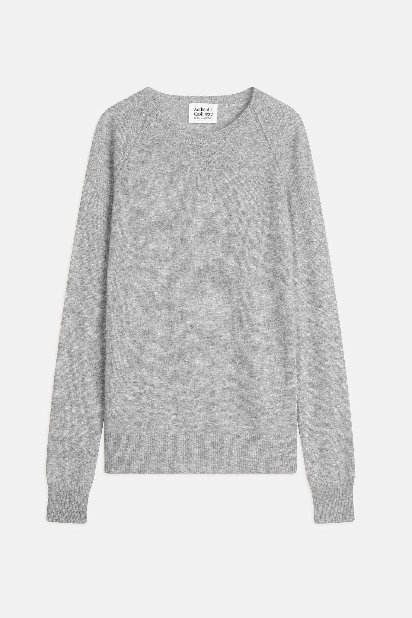 etret pull col rond nuage chiné 100% cachemire