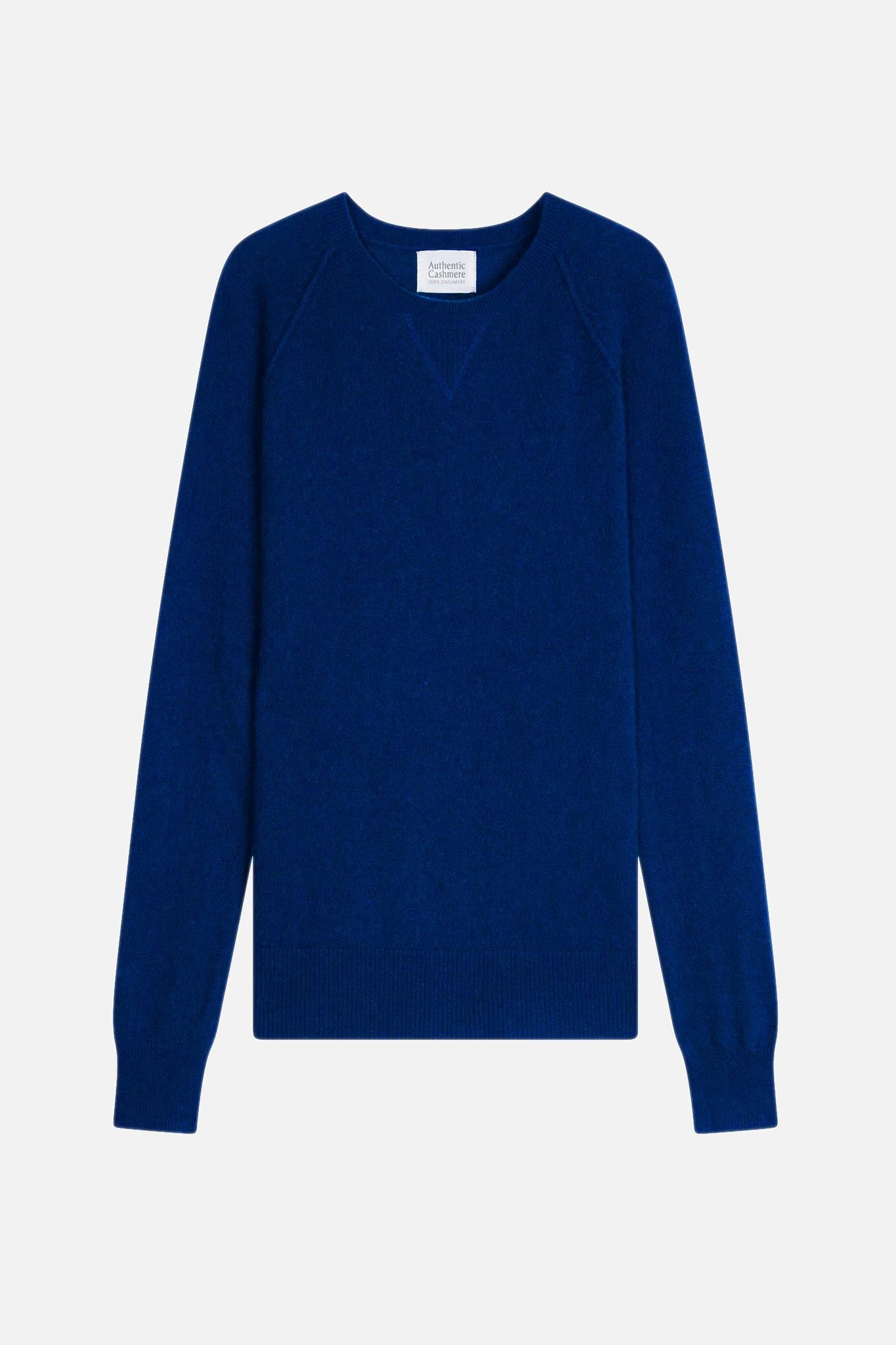 ETRET ultramarine round-neck sweater 100% cashmere