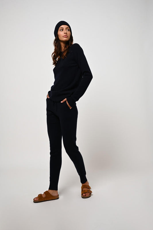 FERRAND jogging navy 100% cashmere