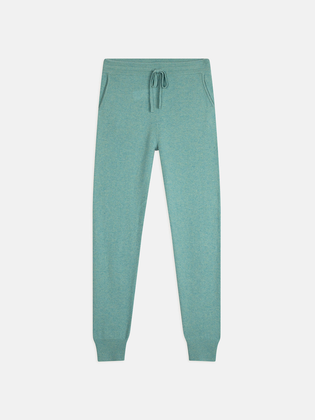 FERRAND jogging vert chiné 100% cachemire