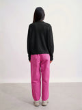 LORENA Pull Col Rond 4 Fils Noir