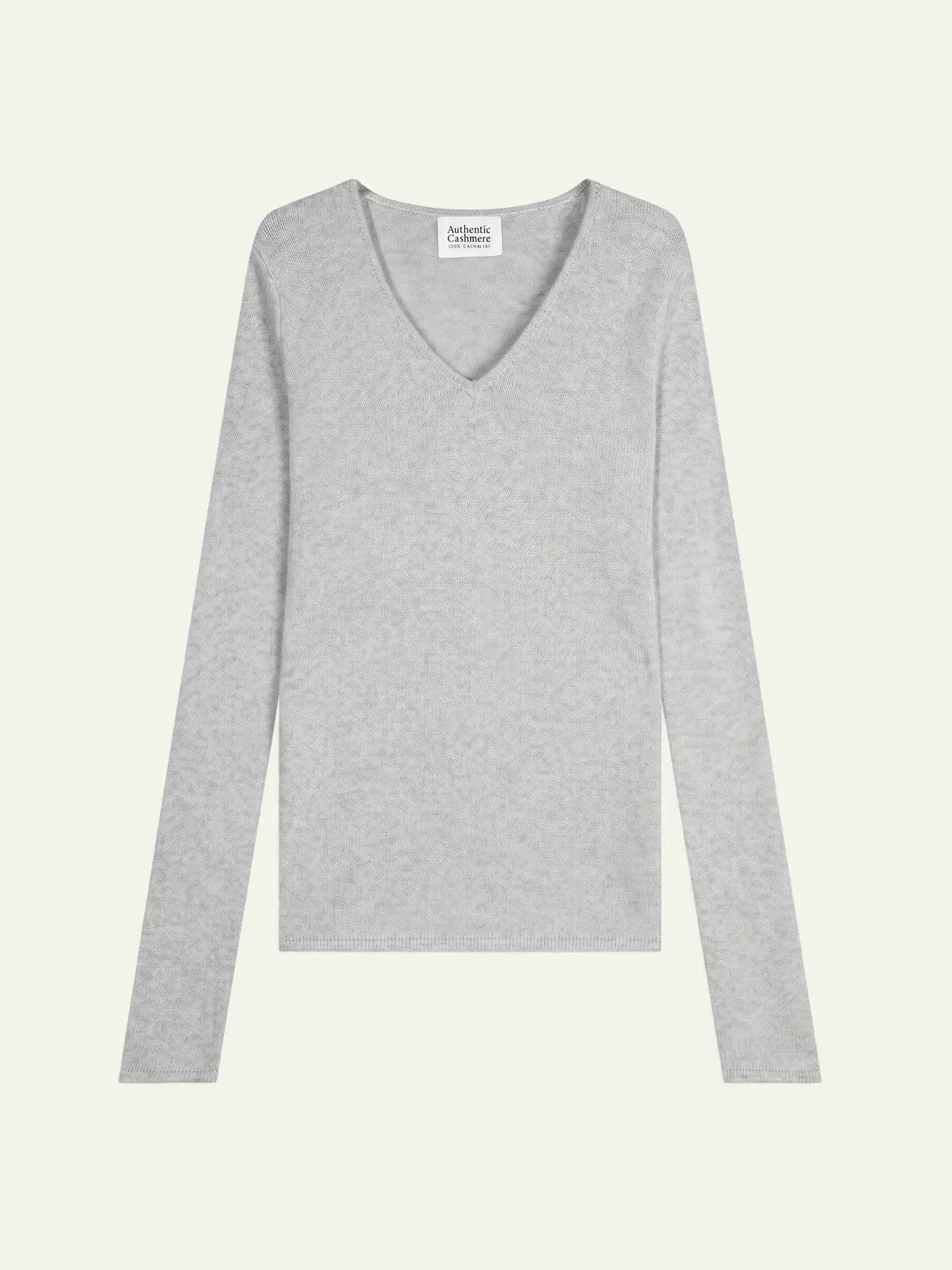 CHELSEA Pull Col V 4 Fils Glacier Chiné