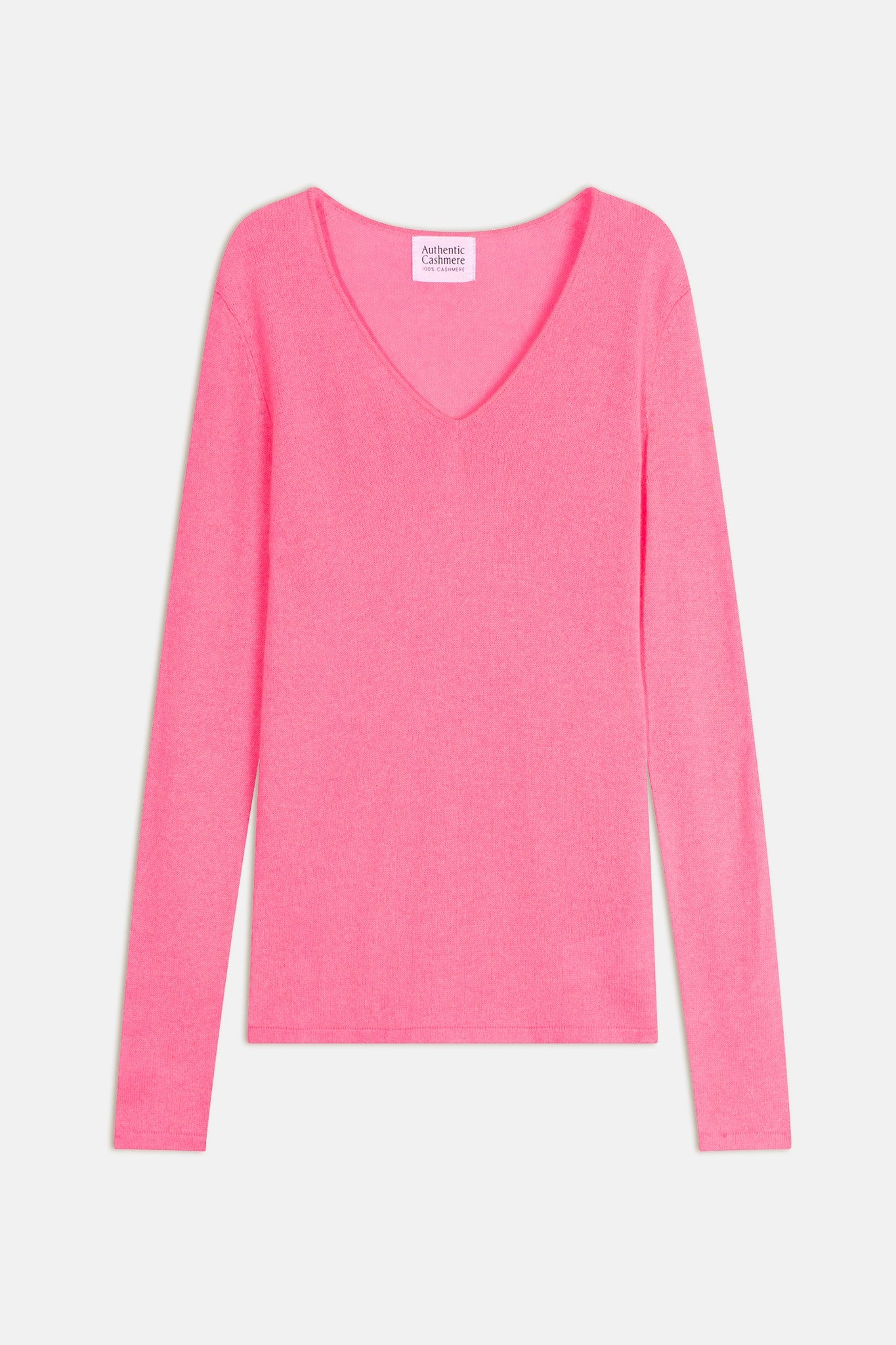 galise pull col v bubblegum 100% cachemire