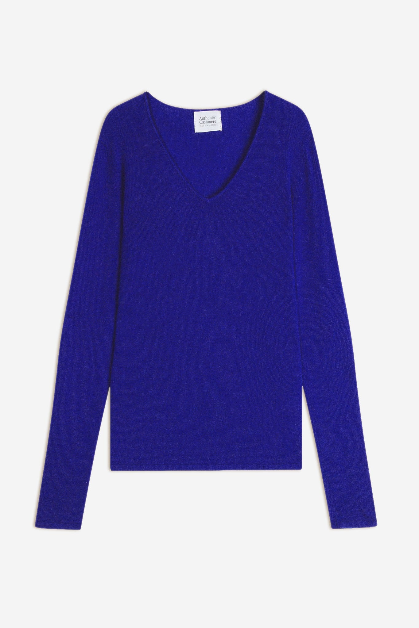 galise pull col v indigo 100% cachemire