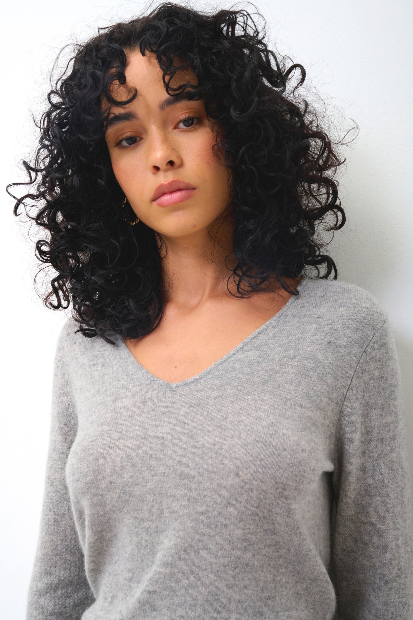 GALISE cloudy v-neck sweater 100% cashmere