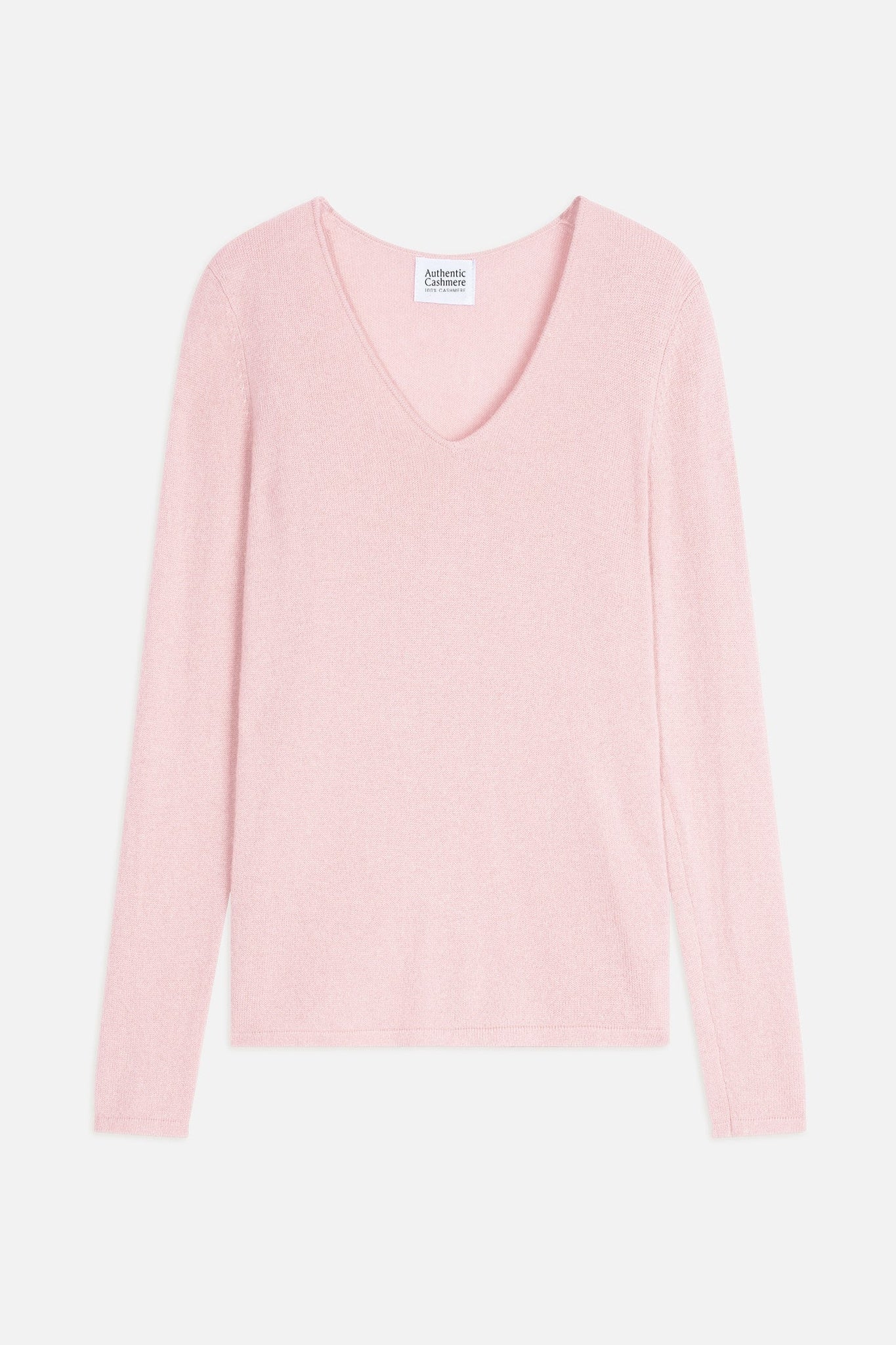 GALISE v-neck sweater powder 100% cashmere