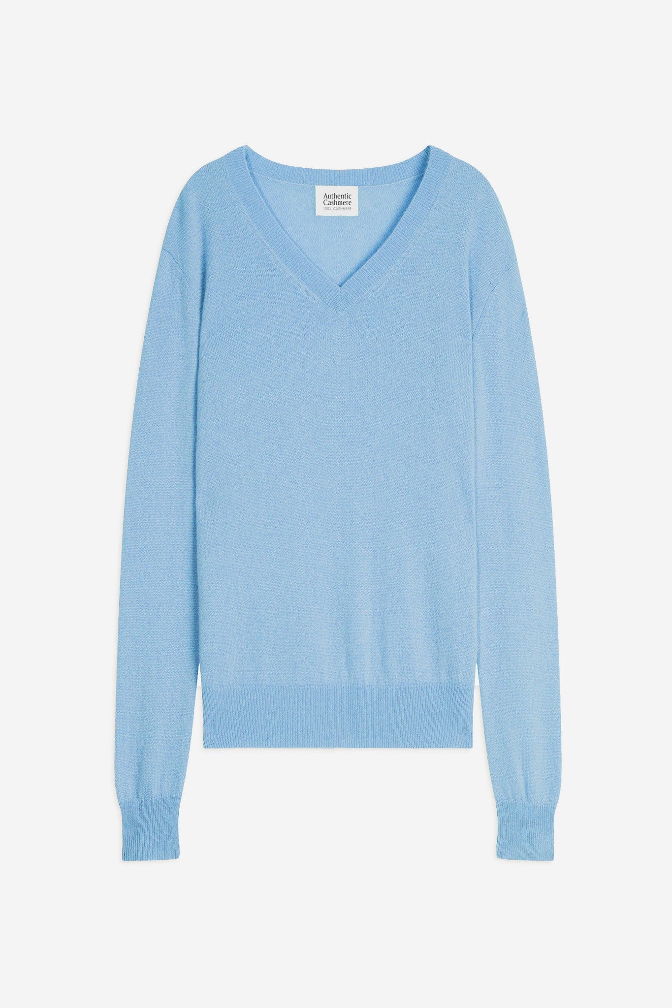 gardoria pull col v bleu inca 100% cachemire