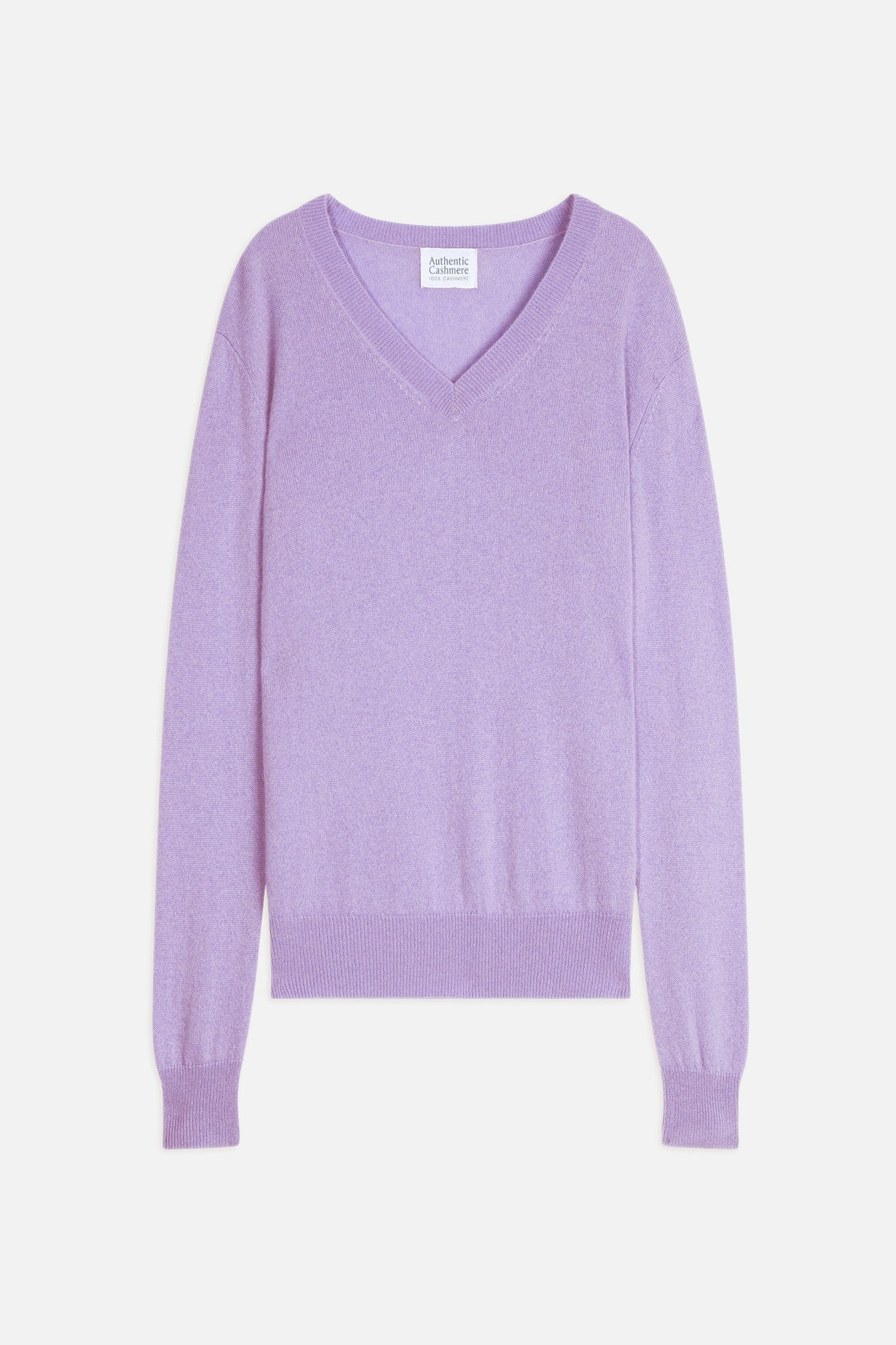 gardoria pull col v mauve 100% cachemire