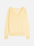 GIUSALET pull col v limonade 100% cachemire