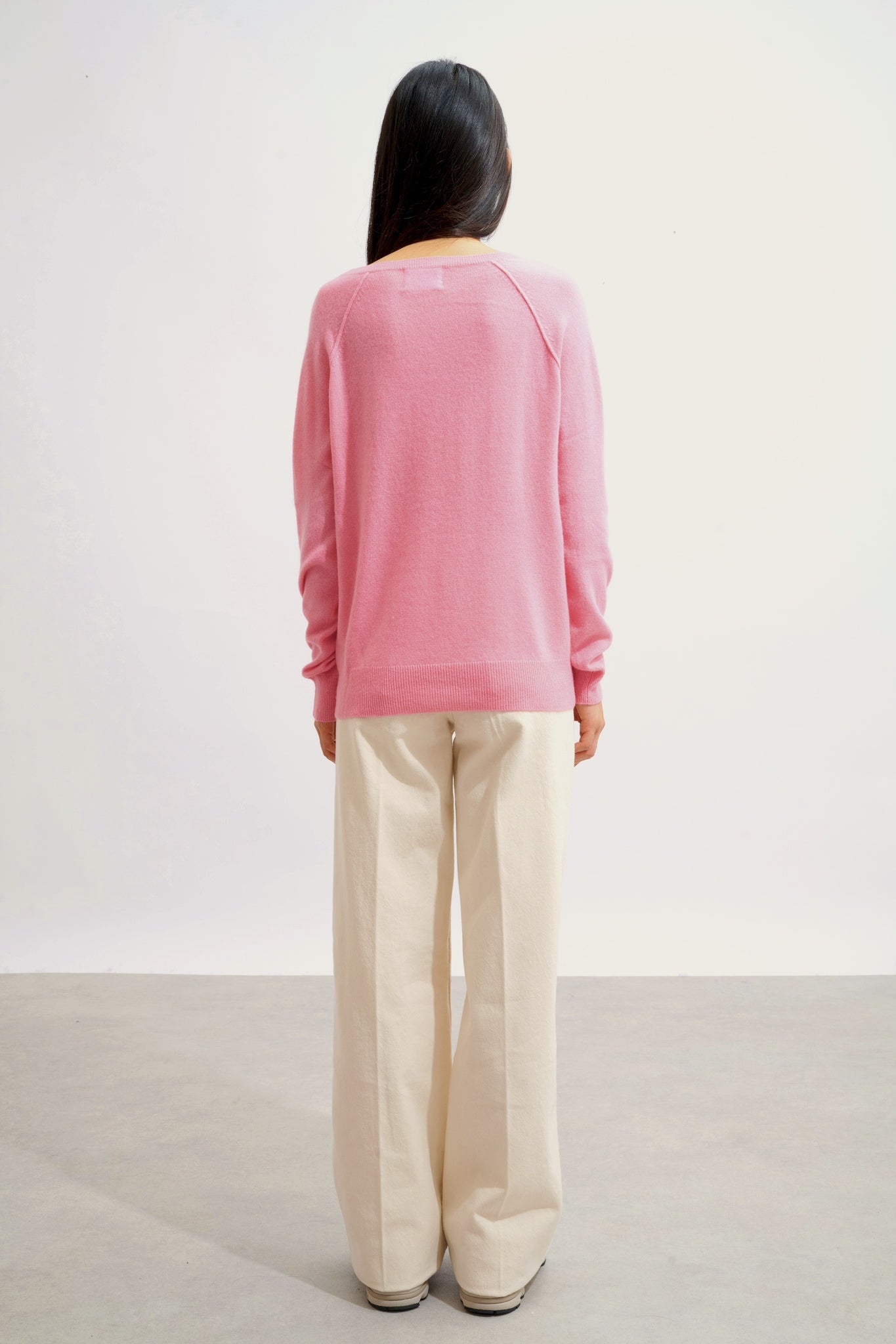 GIUSALET v-neck sweater malabar 100% cashmere