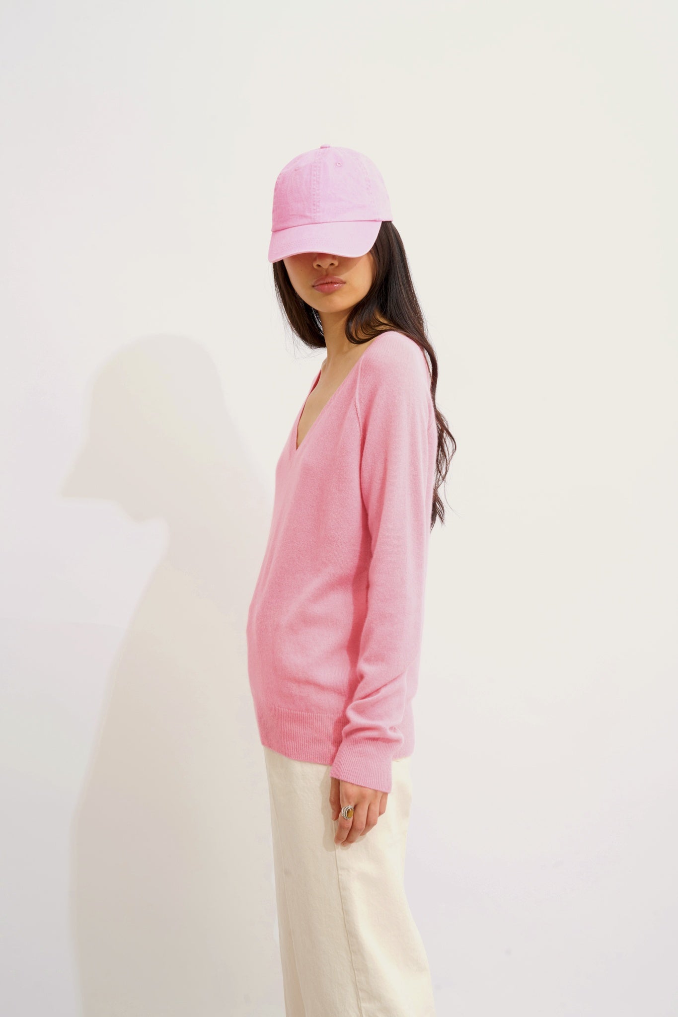 GIUSALET v-neck sweater malabar 100% cashmere