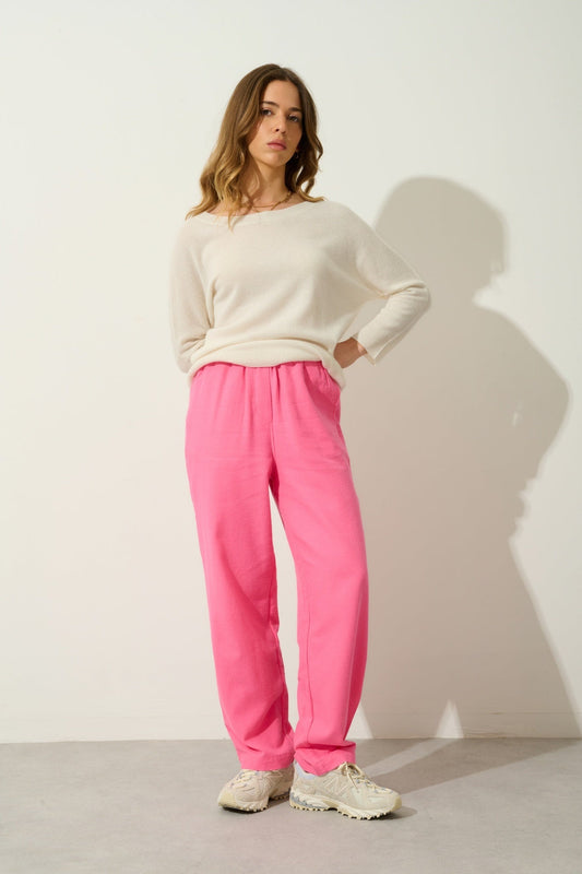 GOLÉON ivory bat sweater 100% cashmere