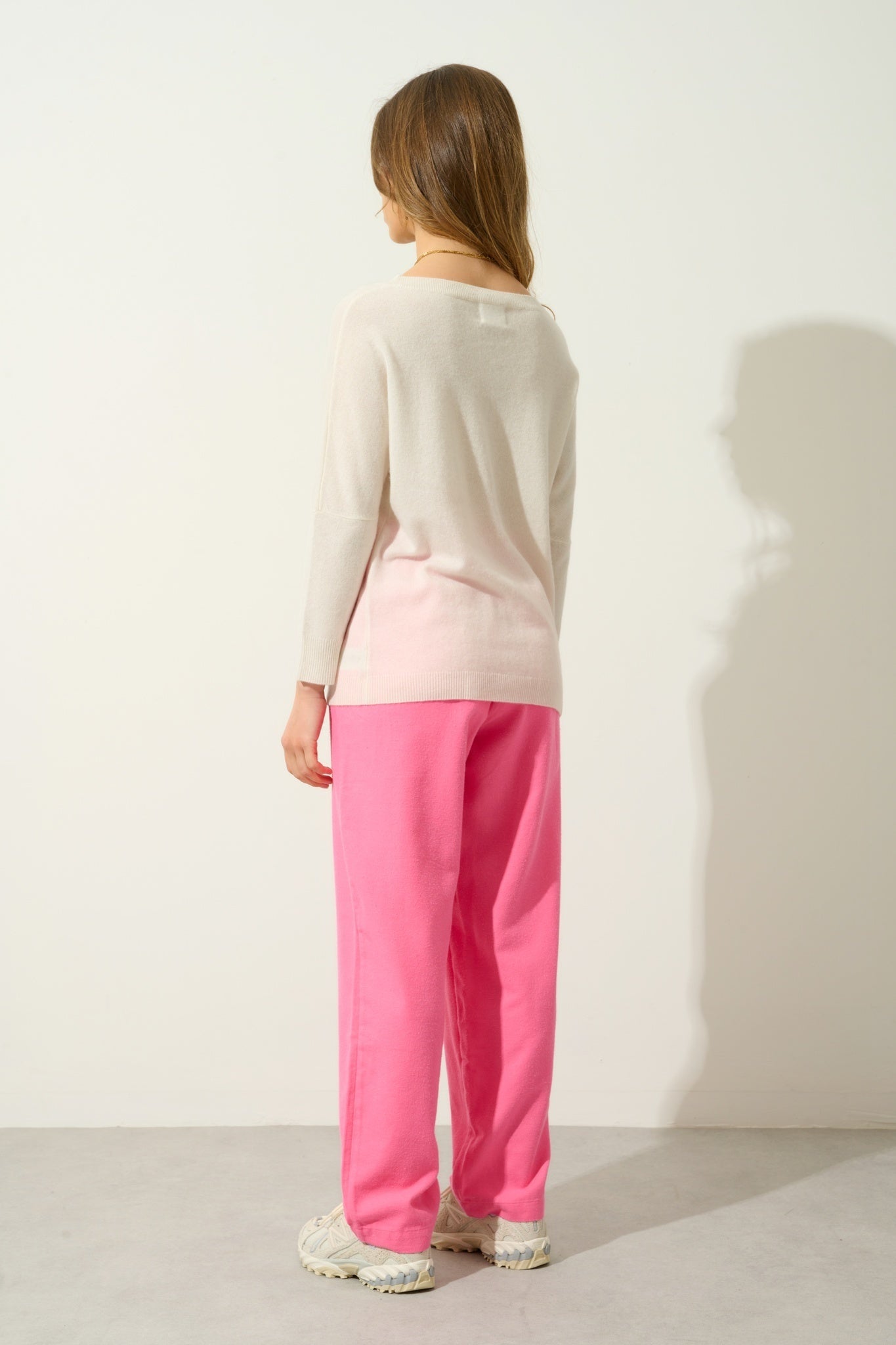 GOLÉON ivory bat sweater 100% cashmere