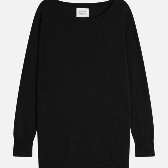 GOLÉON Fledermauspullover schwarz 100% Kaschmir Authentic Cashmere