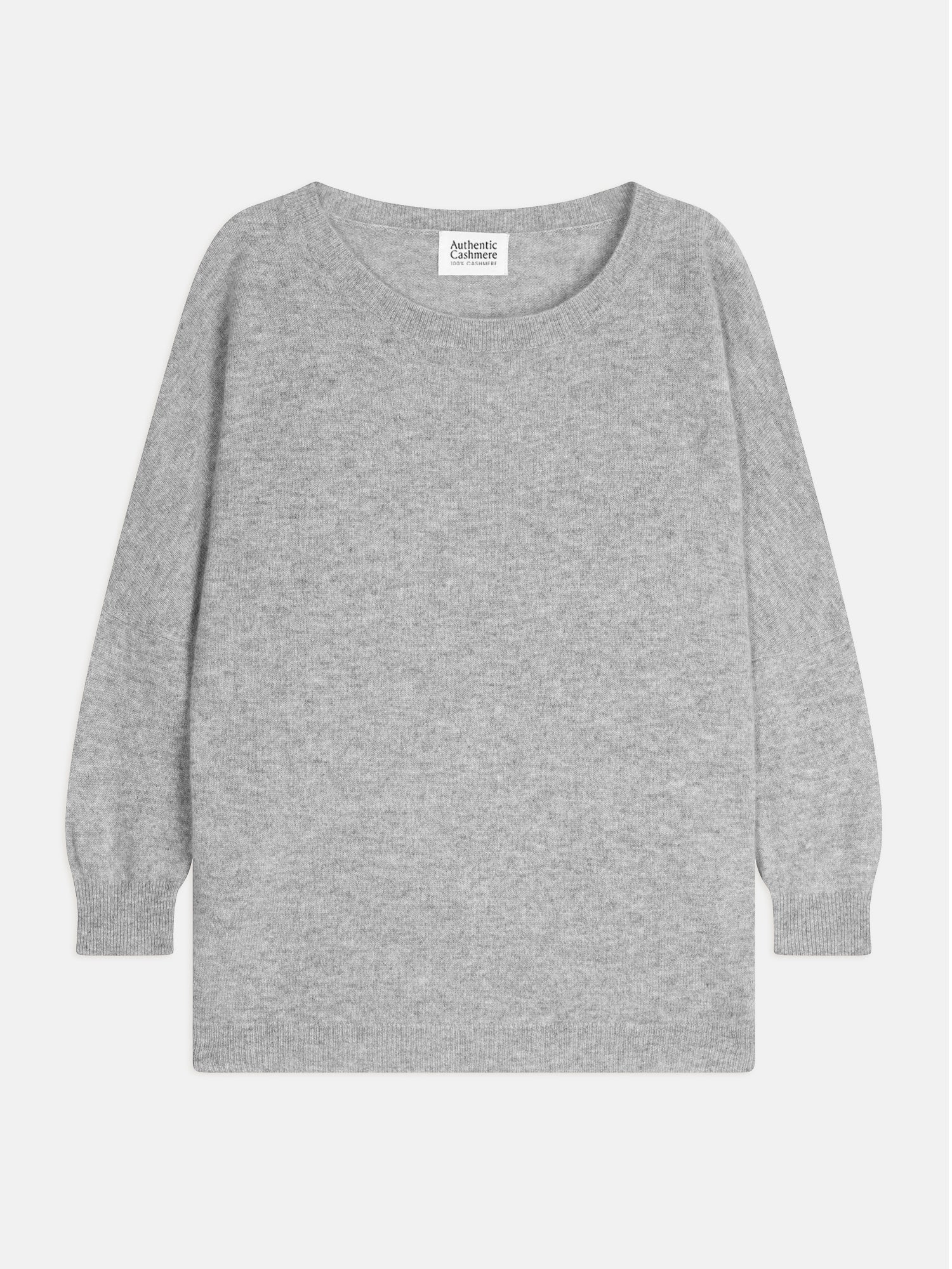 GOLÉON pull chauve souris nuage chiné 100% cachemire