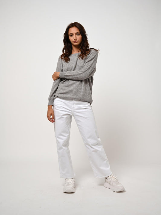 GOLÉON mottled cloud bat sweater 100% cashmere