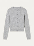 FLORINE Cardigan Col Rond Nuage Chiné