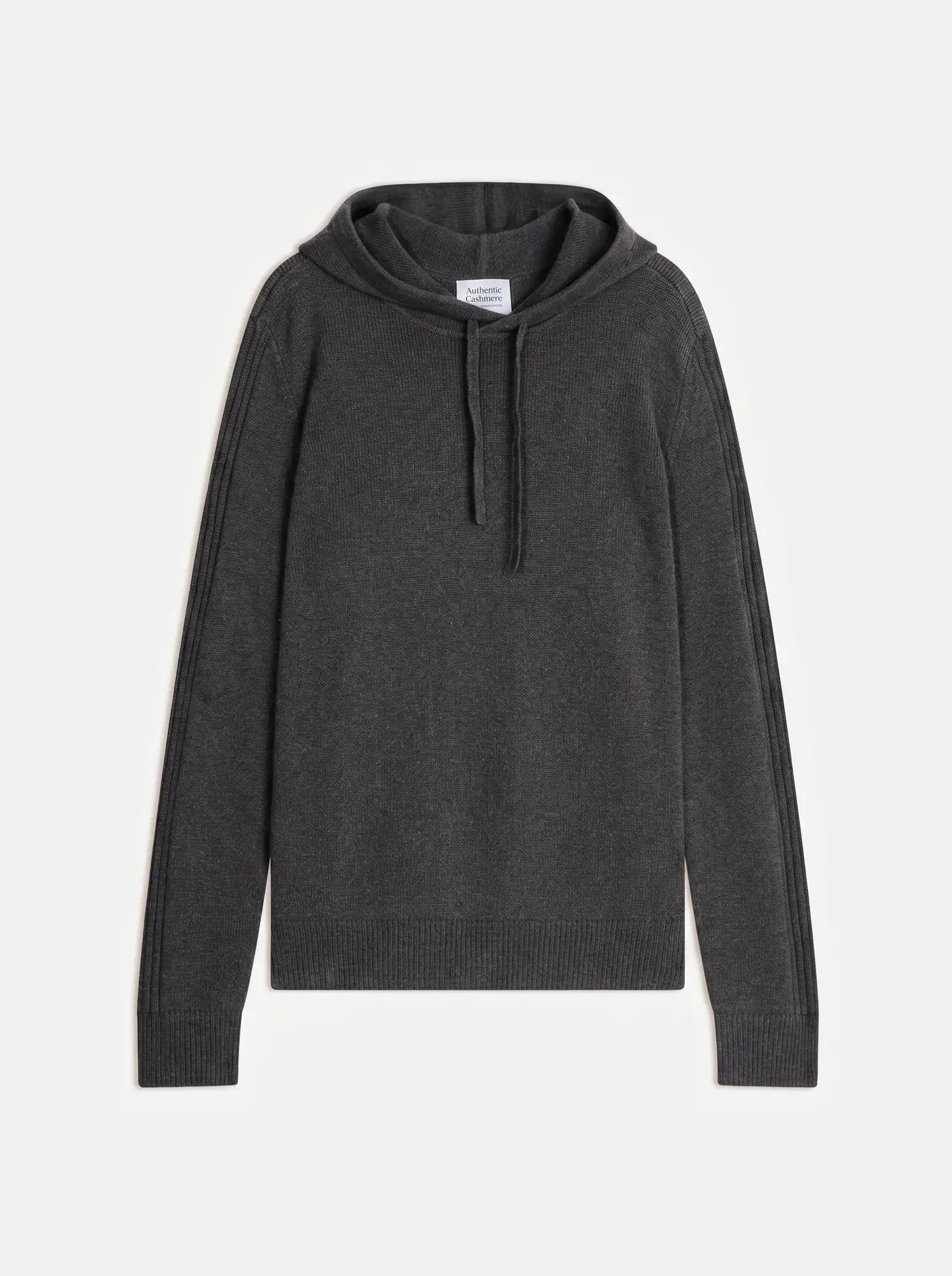 BENDT Pull Capuche 4 Fils Anthracite Chiné