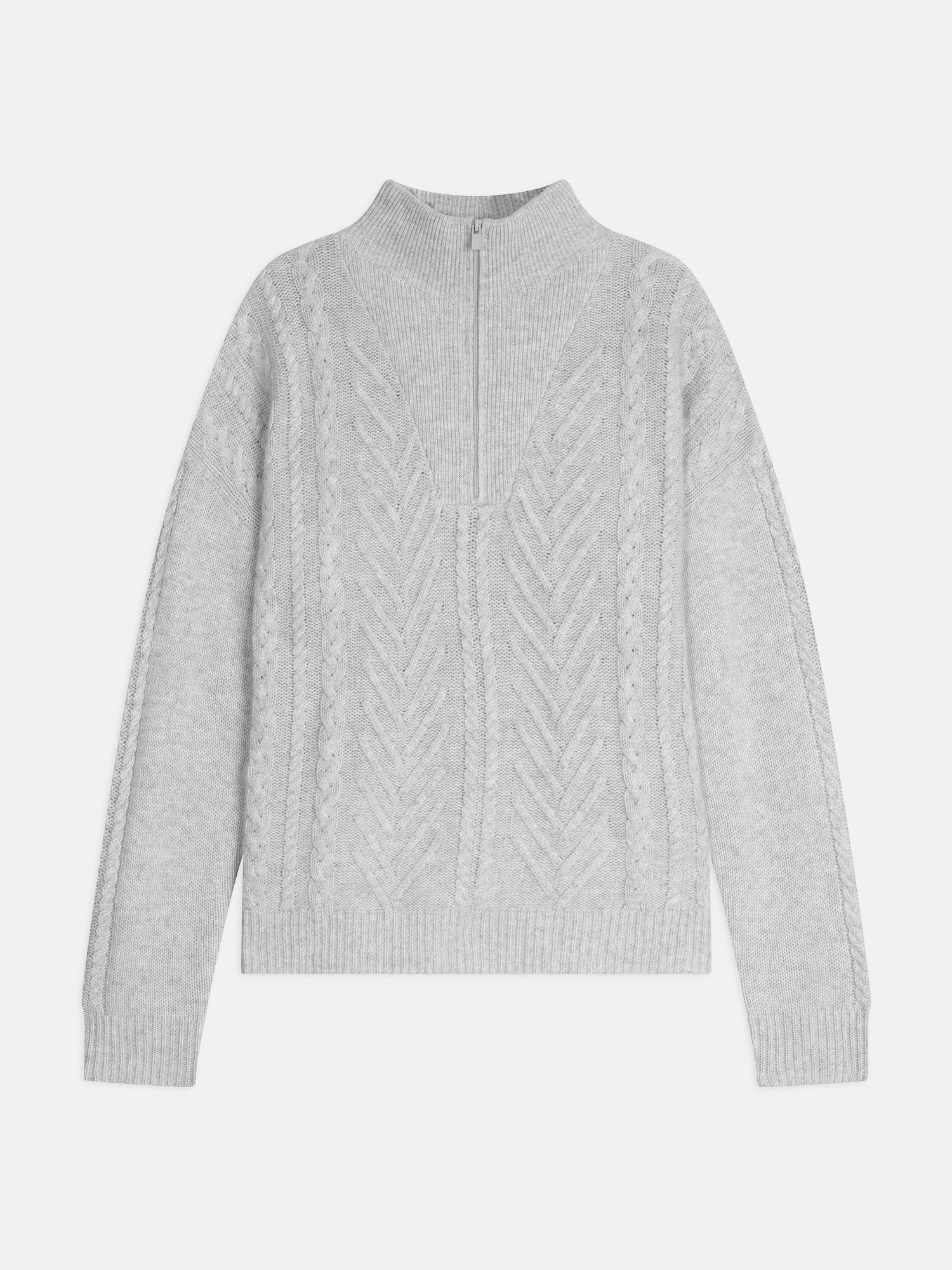 JALUS pull camionneur 6 fils glacier chiné 100% cachemire
