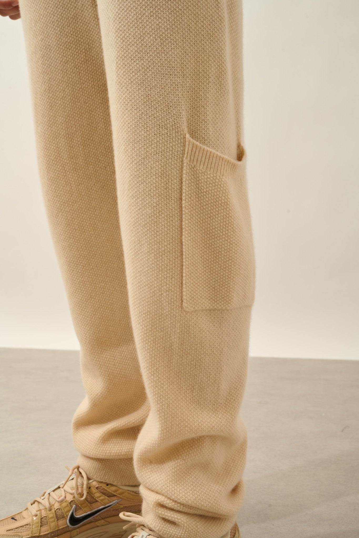 joey jogging 4 fils sable 100% cachemire