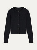 FLORINE Cardigan Col Rond Noir