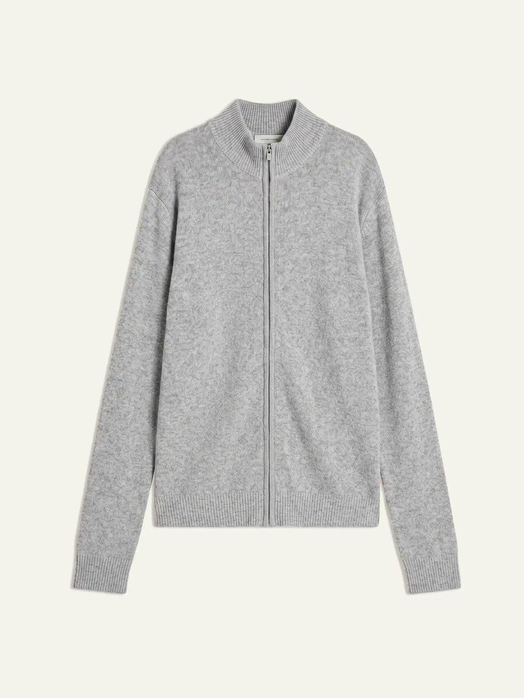 NAT Gilet Zippé Col Camionneur 4 Fils Nuage Chiné