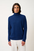 KONA pull col roulé minuit 100% cachemire