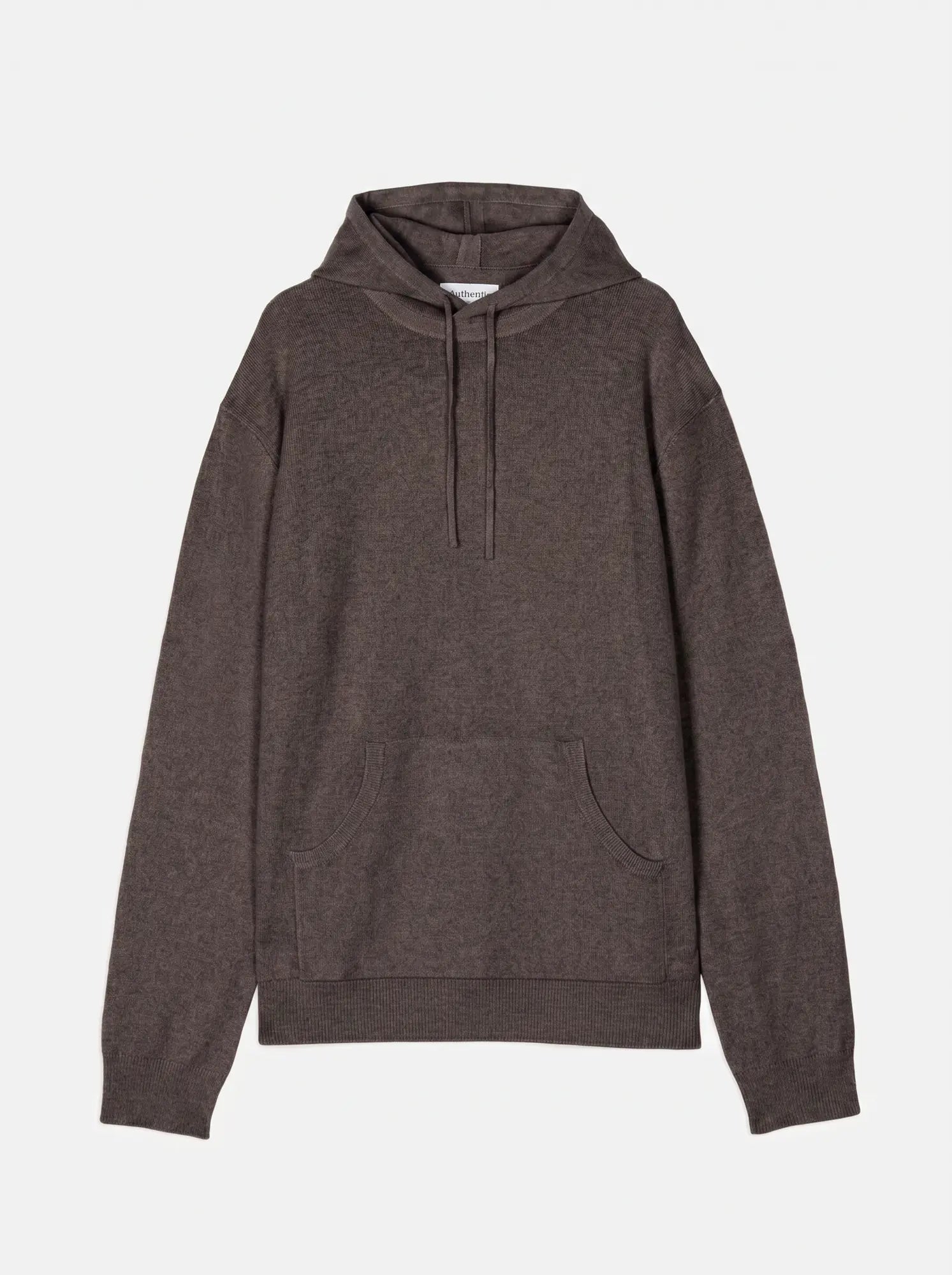 CASPER Pull Capuche Poche Kangourou Taupe Chiné