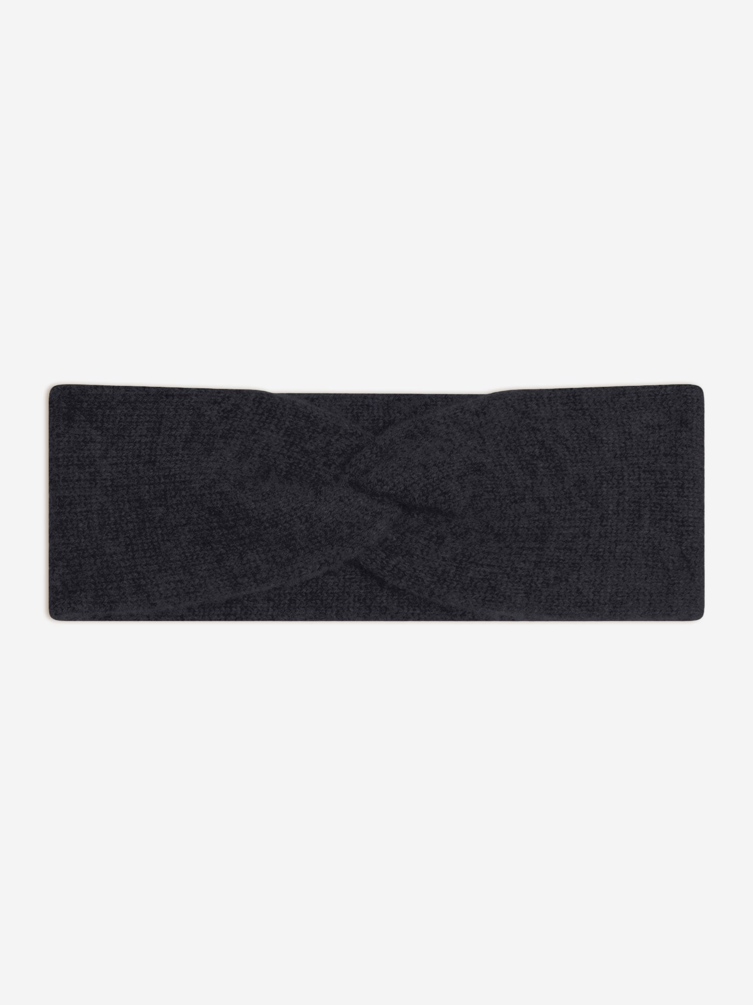 LANA bandeau 4 fils noir chiné 100% cachemire