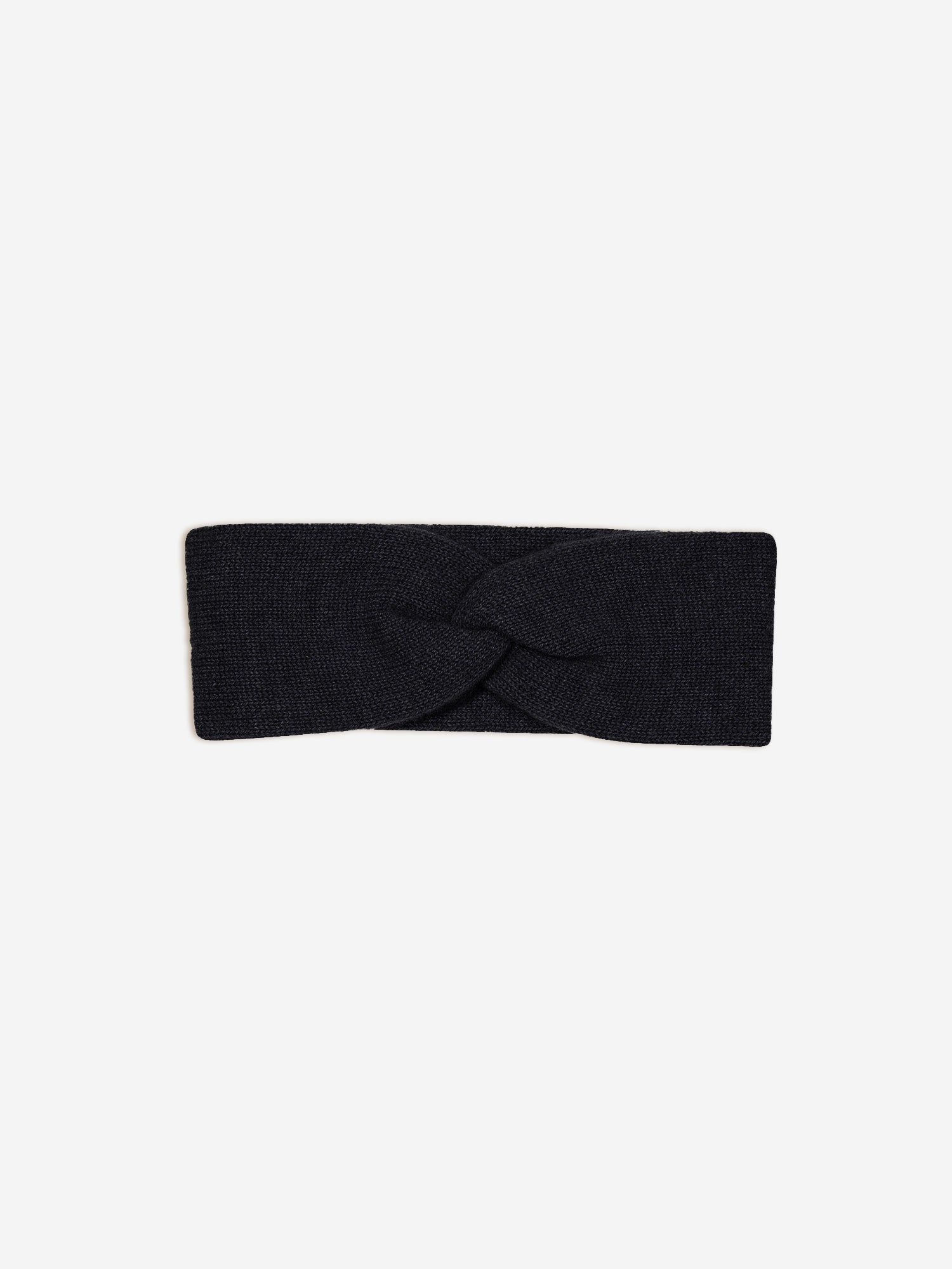 LANA bandeau 4 fils noir chiné 100% cachemire