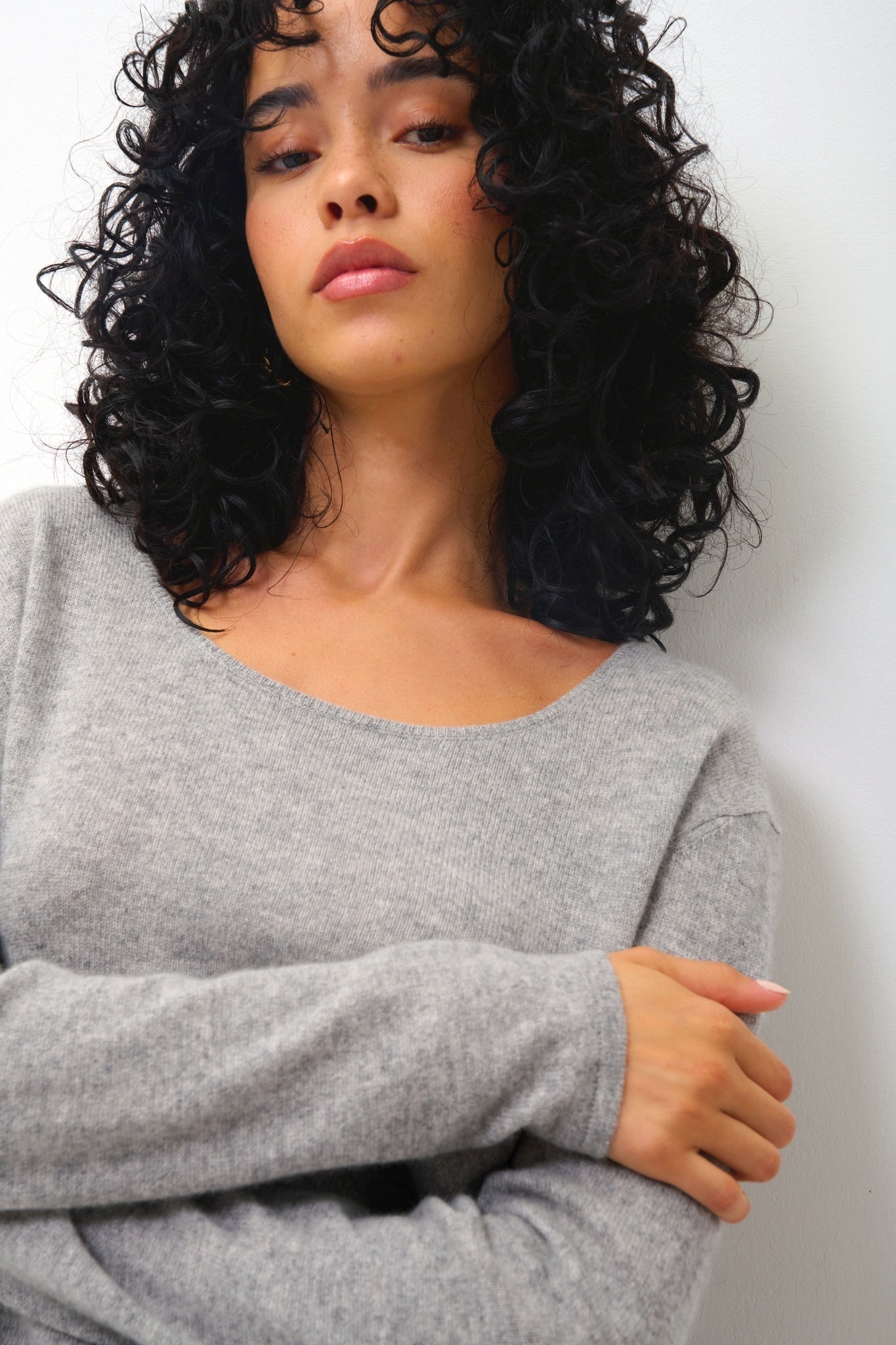 LANFON cloudy boat-neck sweater 100% cashmere