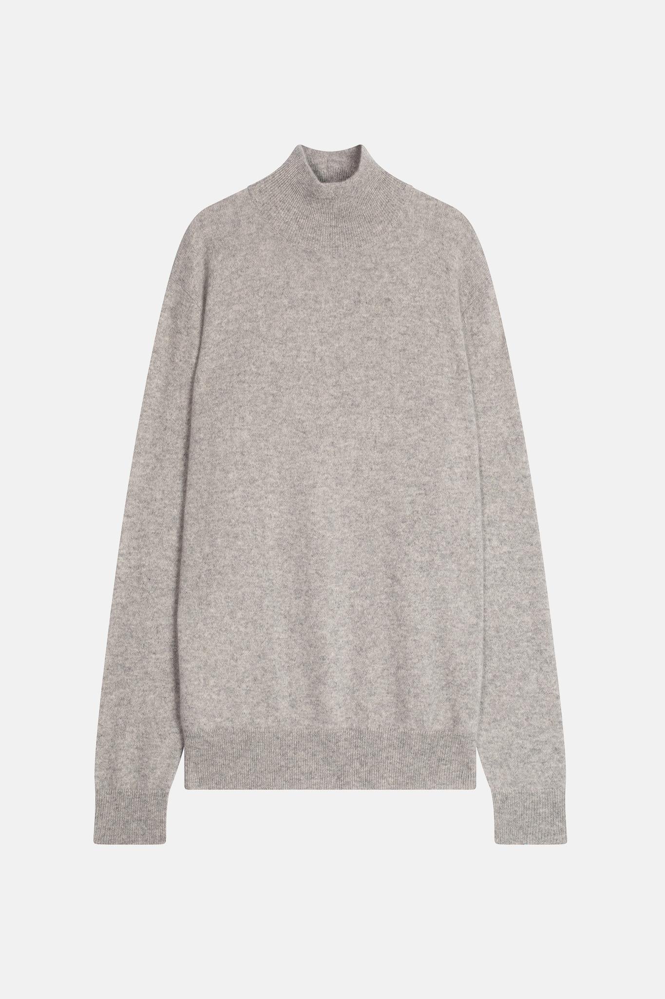 LASYA pull col rond nuage chiné 100% cachemire