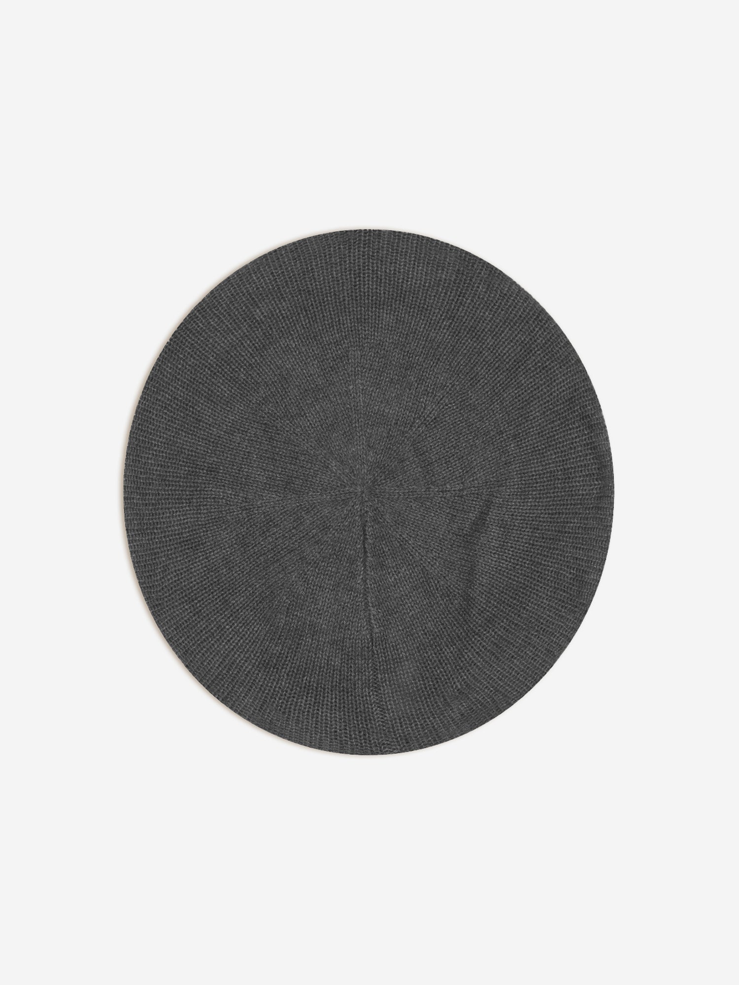 LIWI béret 4 fils anthracite chiné 100% cachemire
