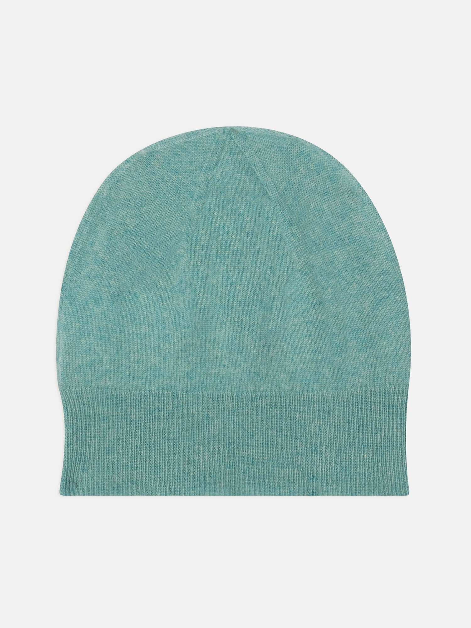 MANTI bonnet vert chiné 100% cachemire