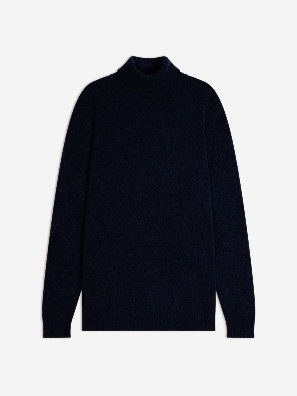 MARTIN pull col roulé 4 fils caviar 100% cachemire