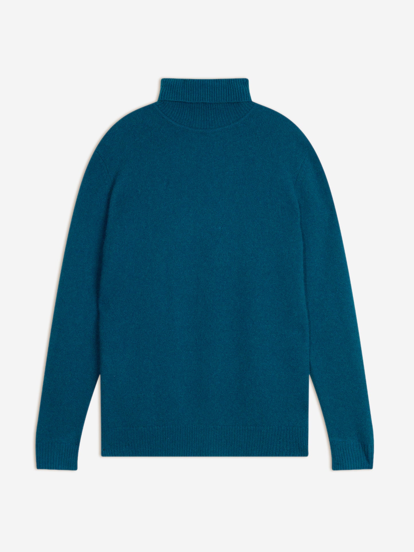 MARTIN 4-thread peacock turtleneck sweater 100% cashmere