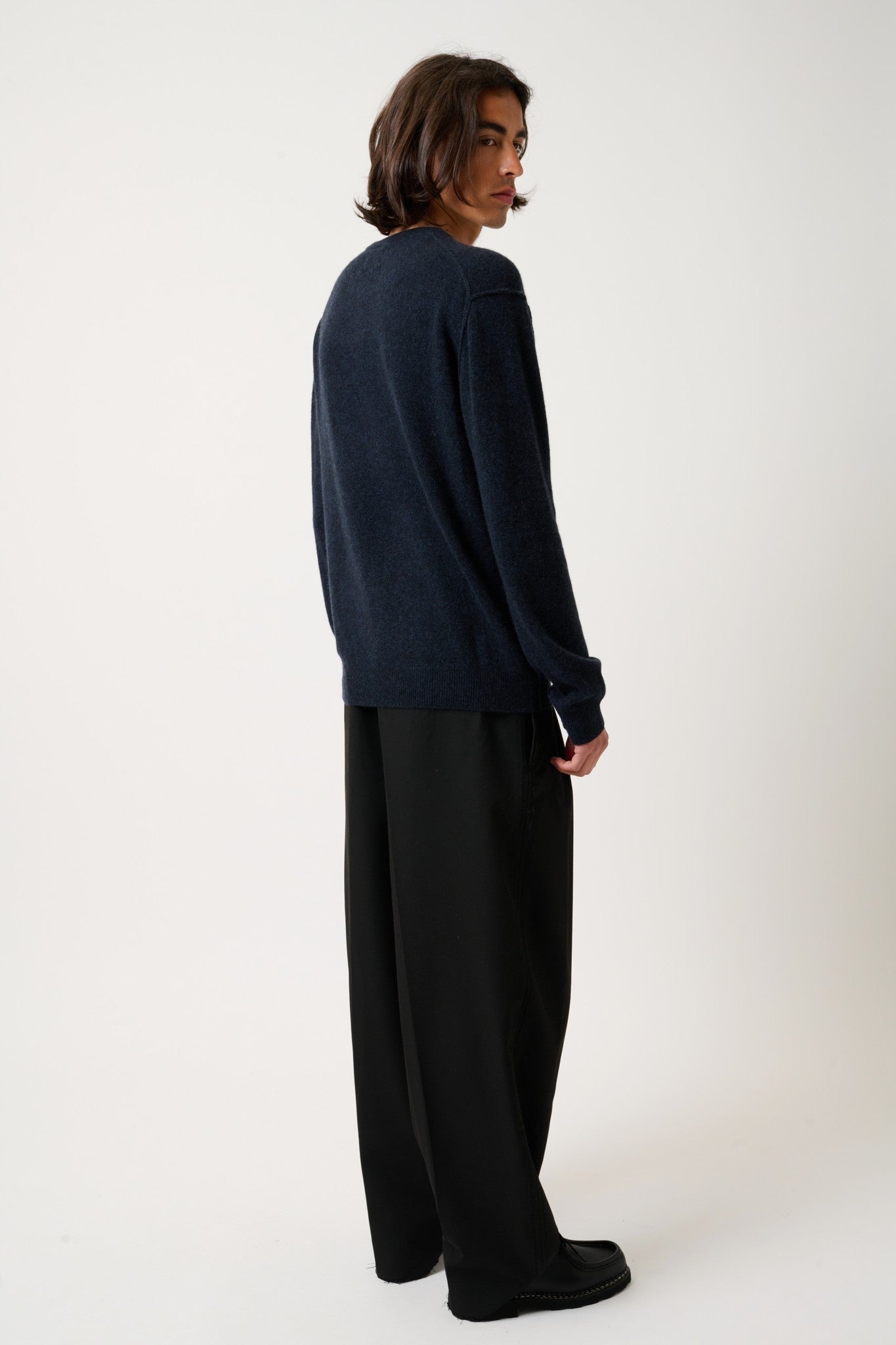 nolan pull col rond caviar 100% cachemire