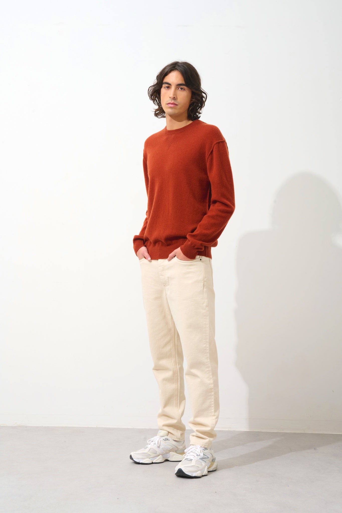 NOLAN squirrel round-neck sweater 100% cashmere