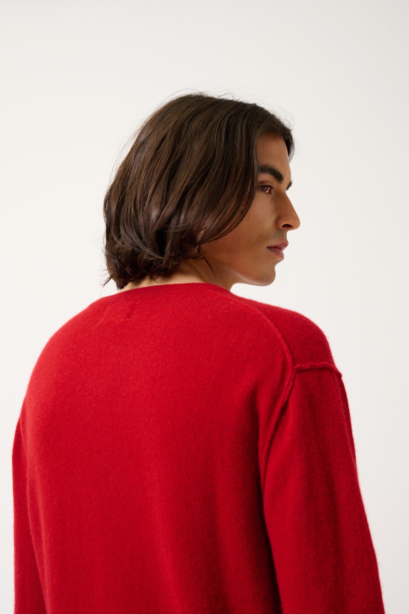 nolan pull col rond rubis 100% cachemire