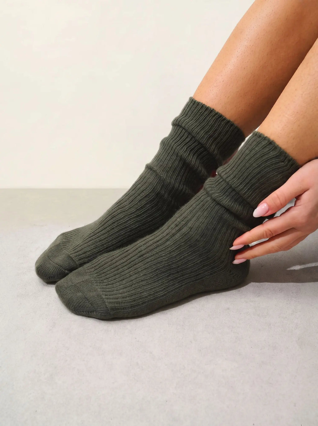 Chaussettes 4 Fils Kaki