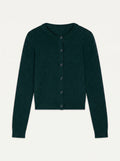 FLORINE Cardigan Col Rond Cyprès