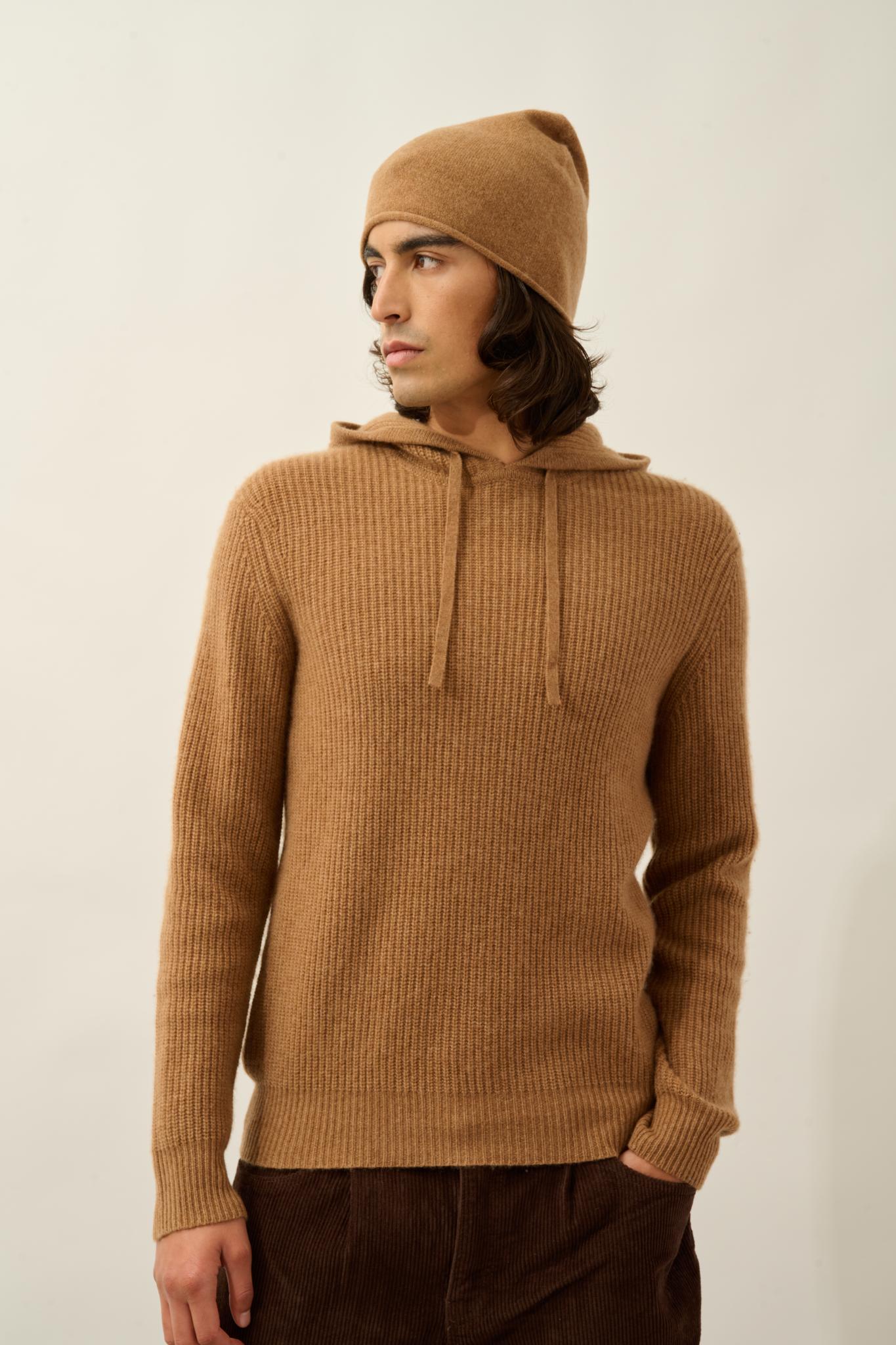 PINIER bonnet noisette 100% cachemire