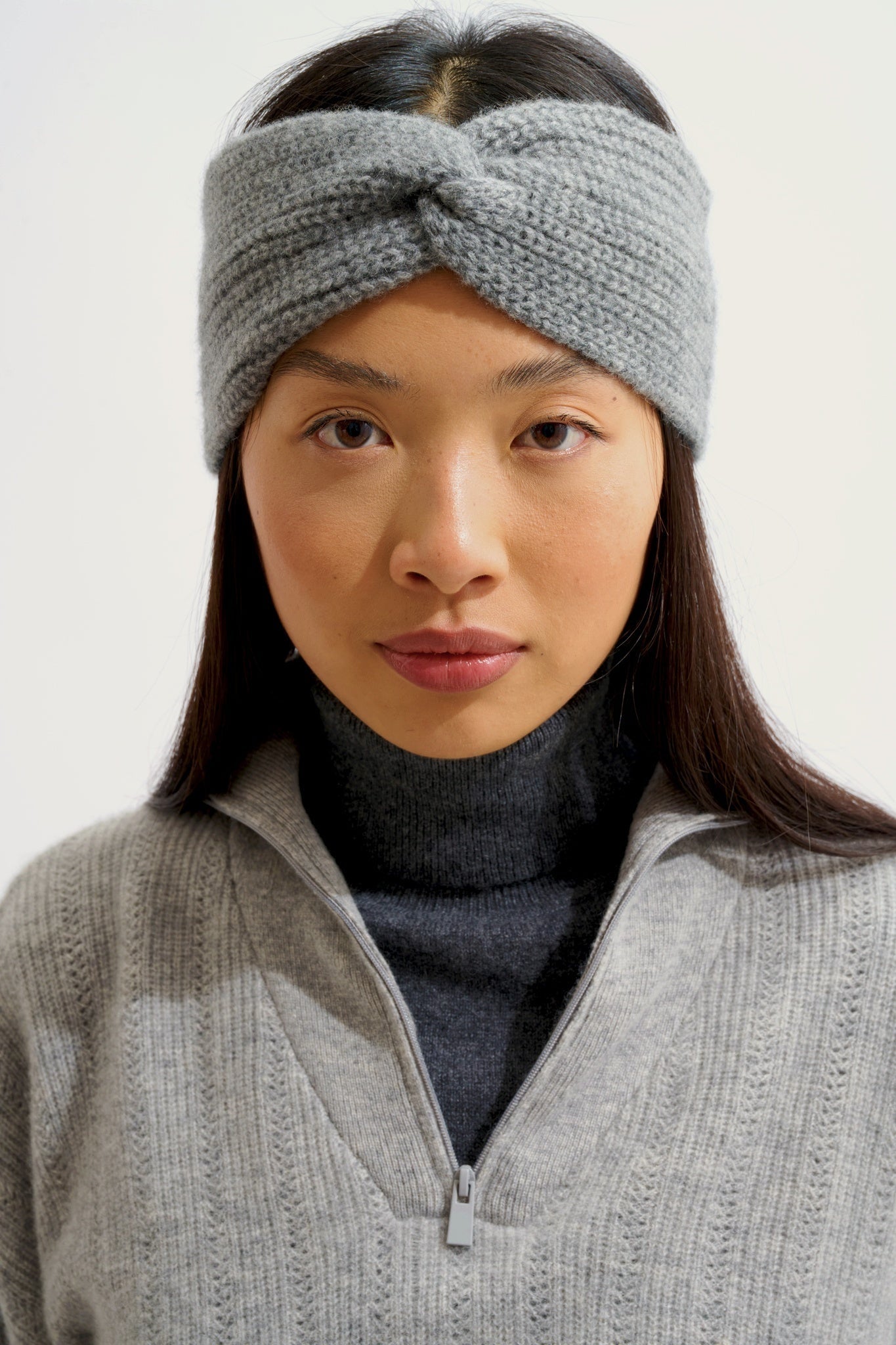 RISTO bandeau 8 fils flanelle chiné 100% cachemire