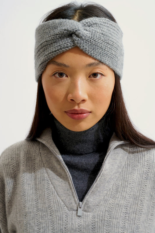 RISTO bandeau 8 fils flanelle chiné 100% cachemire