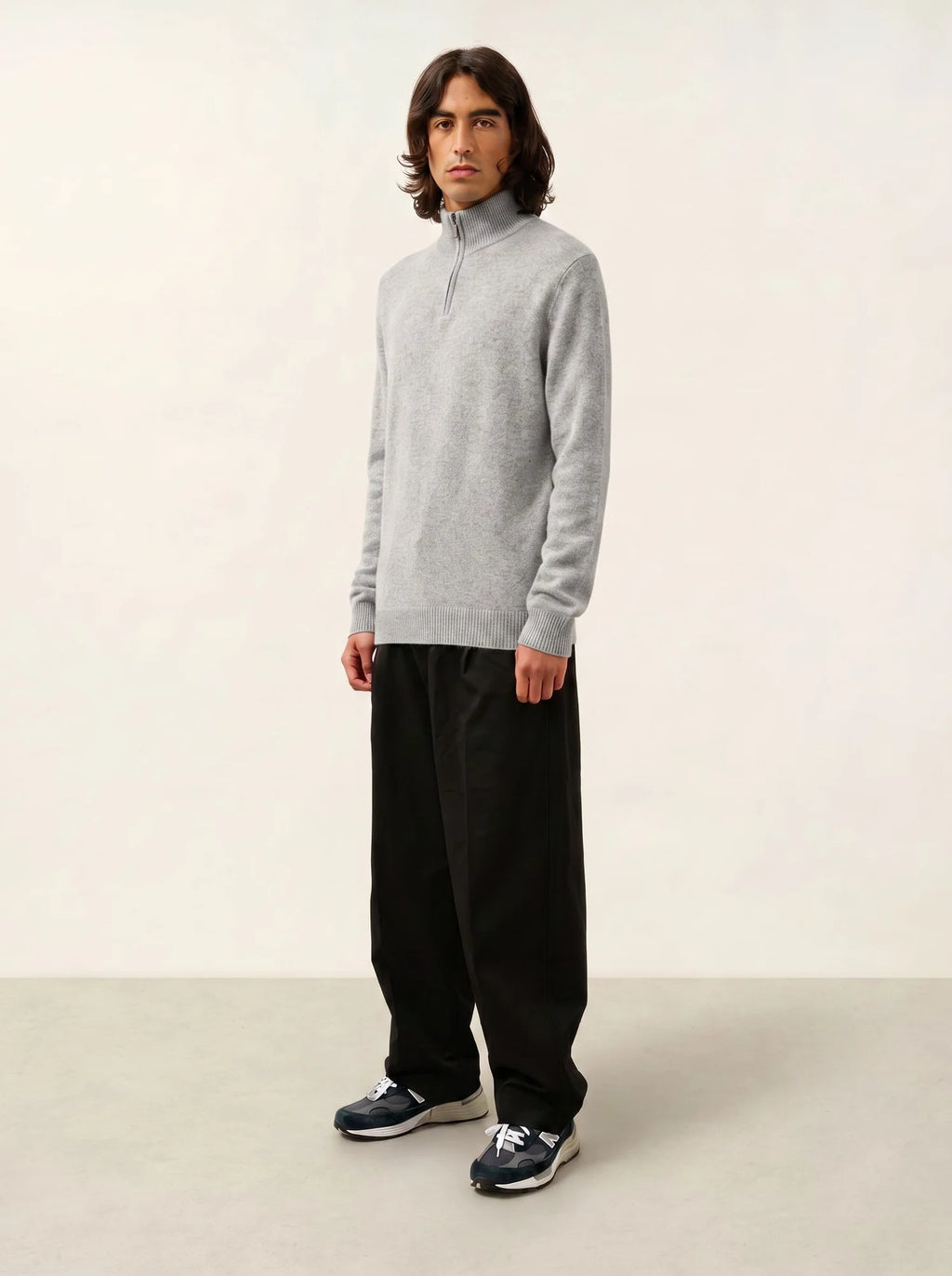 LYNA Pull Camionneur 4 Fils Nuage Chiné