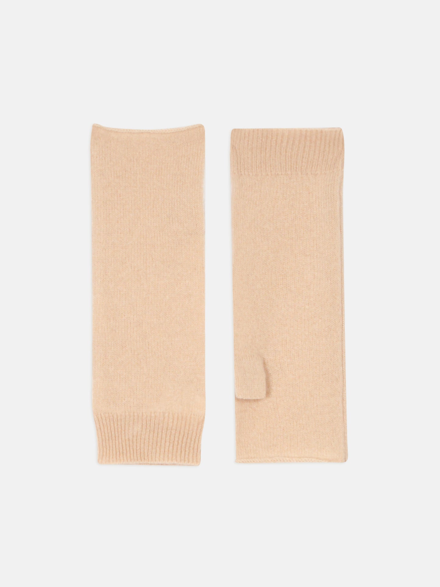 SERRE mitaines beige 100% cachemire
