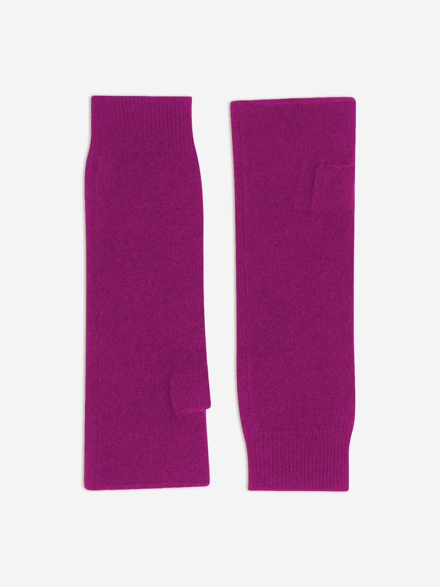 serre mitaines violine 100% cachemire