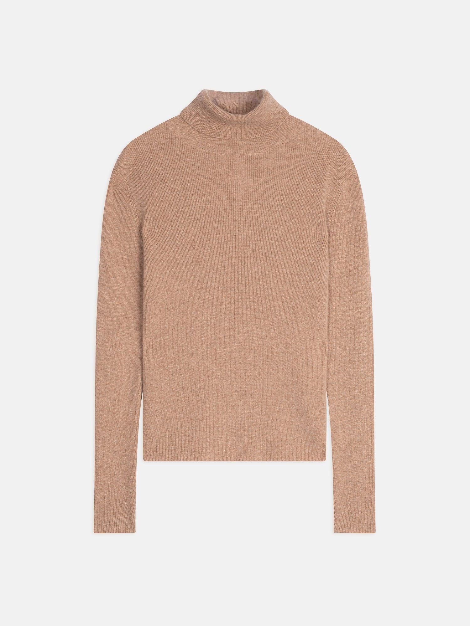 SUZIE turtleneck sweater camel mottled 100% cashmere - Authentic