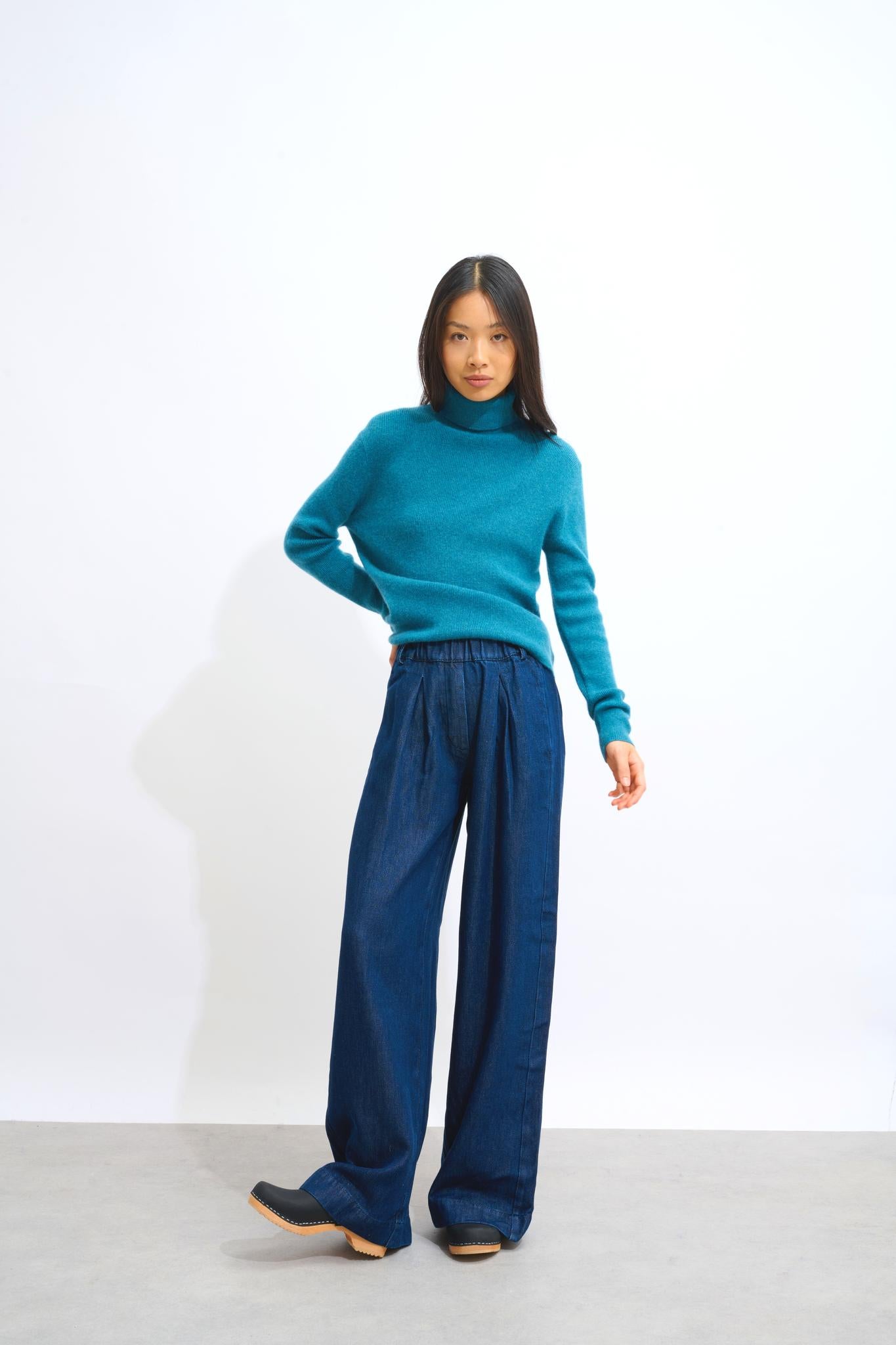 SUZIE Rollkragenpullover Ente meliert 100% Kaschmir